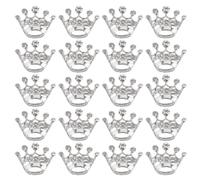 UKCOCO 20 Unidades Broche de Corona Elegante para Bufandas y Ropa, Aleación de Zinc Efecto Tridimensional Cómodo, Diseño Único para Bodas y Ocasiones Obsequios