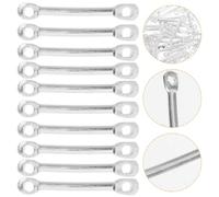 UKCOCO 200 Piezas Accesorios para Pendientes DIY Varillas de Hierro Plateadas 15 MM para Conectar Pendientes y Joyería Decorativa Manualidades Creativas