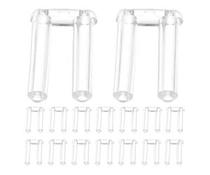 UKCOCO 200 Piezas de Recambios para Gafas sin Montura Arandela de Tornillo y Conector de Pap para Reparación y Protección Suave en Actividades Deportivas