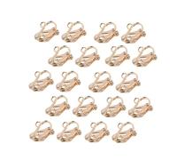 UKCOCO 20piezas Pendientes De Clip Bañados Sin Dolor Sin Necesidad De Perforación Diseño De Pendiente Colgante Tipo Brazalete Oreja Joyería Para Hombres y Mujeres Dorados
