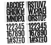 UKCOCO 24 hojas Pegatinas de Letras Autoadhesivas de Vinilo Resistente para Decoración y Etiquetado de Objetos Letras y de Usar y Combinar