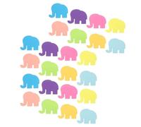 UKCOCO 24 Piezas Notas Adhesivas con Diseño de Elefantes de Papel Autoadhesivo para Escuela y Oficina Adhesivo Fuerte Residuos en Forma de Elefante de Dibujos Animados