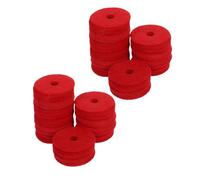 UKCOCO 24piezas Pads de Platillos Arandelas de Fieltro Doble Capa para Soporte de Platillo Silenciamiento de Ruido Accesorios de Batería
