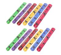 UKCOCO 24piezas Pulseras Slap Ninja Para Niño Niña Con Diseños Coloridos De Halloween Regalos No Comestibles Para Fiestas Infantiles y Sorpresas De Cumpleaños Accesorios Divertidos