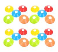 UKCOCO 25 Piezas Conjunto de Conos de Entrenamiento de Plástico para Fútbol y Baloncesto Colores Brillantes para Ejercicios de Agilidad y Prácticas Deportivas
