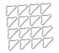 UKCOCO 25 Piezas Hebillas Metálicas Triángulo para de Resistentes y Accesorios para Actividades para Asegurar y Redes