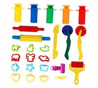 UKCOCO 25 piezas Herramientas de Plastilina para Accesorios DIY de Colores Moldeado Educativo para Desarrollo Manual y Coordinación Visual