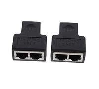UKCOCO 2piezas Adaptador Divisor Ethernet Conectores Acoplador Enchufe Divisor