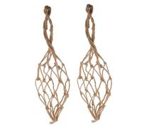 UKCOCO 2piezas Bolsa De Vino De Cuerda De Yute Estuche Decorativo y Funcional para Botellas Bolsa De Viaje Versátil para Almacenamiento Casa y Eventos