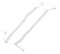 UKCOCO 2piezas Cable Espiral para Teléfono Fijo Accesorios Telefónicos con Transmisión Estable Sonido Compatible con Línea Fija Resistente y Flexible