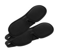 UKCOCO 2piezas Capucha Ojos De Memoria Antifaz Sencillo Para Siestas Antifaz Para Avión Negro Cubierta Para Dormir