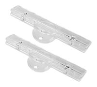 UKCOCO 2piezas Clip Musical Transparente De Acrílico Unidades Sujetapapeles Para Partituras Para Músicos y Lectura De Partituras Atriles o Pianos
