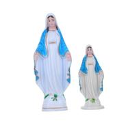 UKCOCO 2piezas Estatuas Virgen María Figuras Católicas De Plástico para Decoración Religiosa del Hogar Iglesia Figura Virgen María para Bendiciones De