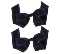UKCOCO 2piezas Horquilla de Lazo para Niñas Accesorios de Pelo Moño de Cinta Oscuro Pinzas Cabello para Fiesta y Diario