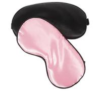UKCOCO 2piezas Máscaras de Ojos de Seda Sintética Antifaz para Dormir Antifaz Bonito para Viajes o Hogar para Descansar Avión o Cama