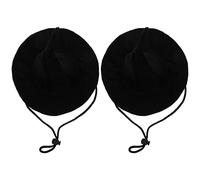 UKCOCO 2Piezas Sombrero de Halloween para Mascotas, Sombrero de Bruja Ajustable para Perros, Adorno de Halloween para Mascotas, Poliéster Negro, 17 x 16 x 12.5 cm