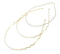 UKCOCO 3 Diademas de Metal Dorado para Mujer, Finas y Elegantes, Accesorios Prácticos para Cabello en Fiestas y Ocasiones Obsequios, Pack de 3 Unidades Varios estilos