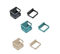 UKCOCO 3 Juegos Estante de Paraguas de Pared de Unidades Soporte de Paraguas Multifuncional Organizador de Plástico para Baño Color Negro Azul y Beige para Hogar y Oficina