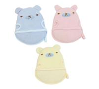 UKCOCO 3 Pcs Guantes de Baño Diseño de Animales para Bebés, Estropajos para Cuerpo, Adecuado para Baños y Duchas Rápidas