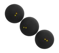 UKCOCO 3 Pelotas De Squash para Práctica Accesorios De Squash con Puntos Amarillos De Alta Elasticidad