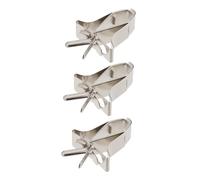 UKCOCO 3 Piezas Accesorio Porta Frutas Dispositivo Alimentador De Pájaros Comedero para Pájaros Hambrientos Poseedor Comedero Automatico para Loros Jaula De Alimentador De Silver