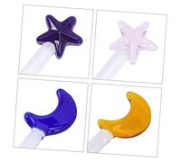 UKCOCO 3 piezas Agitadores de Vidrio Transparentes para Cócteles Jugos y Café Palitos Reutilizables Resistentes y Ligeros para Bebidas y Coctelería Fiestas Reutilizable