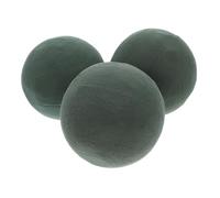 UKCOCO 3 Piezas barro de flores de floristería espuma floral redonda acuerdo shape espuma de esponja de flores espuma de planta Resina fenolica Verde oliva