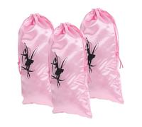 UKCOCO 3 Piezas Bolsa para Guardar Zapatos de Baile para Niña Bolsa de Ballet Cordón para Zapatos de Ballet