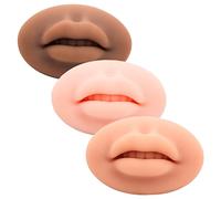 UKCOCO 3 piezas Módulo Labios Silicona Suave para Práctica Tatuajes Portátil para Principiantes y Profesionales