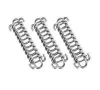 UKCOCO 3 Piezas Tensor de Resorte Amortiguador para Correa de Perro Acero Inoxidable Resistente para Adiestramiento y Actividades al Aire