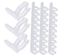 UKCOCO 30 piezas Clip de Montaje para Luces LED Neón Clips Redondos para Instalación Interior y Exterior y Flexibles para Cintas de Luces y Decoración de Navidad