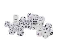 UKCOCO 30 Piezas Dados Educativos Acrílicos para Signos Matemáticos Auxiliares de Aprendizaje para Sumar Restar Multiplicar y Dividir Compacto y Seguro para Uso Prolongado