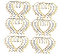 UKCOCO 30piezas Ganchos Para Aretes Diy Accesorios De Joyería Para Hacer Pendientes Suministros Para Aretes Enganches Para Pendientes