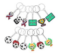 UKCOCO 35piezas Llaveros De Fútbol Decorativos Accesorios De Souvenir Para Fanáticos Del Deporte De Para Mochilas y Claves