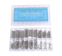 UKCOCO 360 Piezas de Pasadores de Acero Inoxidable para Pulseras de Reloj, Puntas de Repuesto para Relojes, 18 Tamaños Diferentes - 6mm-23mm (Plata)