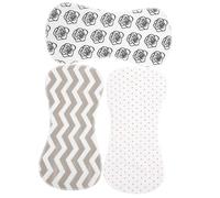 UKCOCO 3piezas Baberos De Algodón Reutilizables Para Bebés Unisex Pequeños Funcionales y Absorbentes Contra Babas y Vómitos Estilos Aleatorios Para Uso Diario y Personas Con Discapacidad