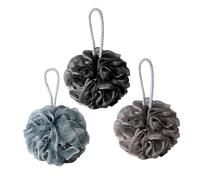 UKCOCO 3piezas Bola De Baño Flor De Baño Bolas De Unidades Accesorios De Ducha Estropajo De Luffa Esponja Vegetal