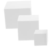 UKCOCO 3piezas Cubes De Geometría De Espuma para Fotografía De Decoración Fotográfica Accesorios para Estilismo Propiedades De Estudio Purificado