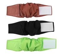 UKCOCO 3piezas Reutilizables para Perros Machos De Banda Abdominal y Lavable Protección Efectiva contra Filtraciones para Perros Extra Pequeños Uso Interior y Exterior