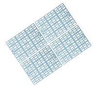 UKCOCO 4 Cojines de Plástico para Patas de Conejo para Jaula Alfombrillas Azules Diseño de Agujeros Tapetes Ajustables para Jaulas de Animales Pequeños Lecho para Conejos y Roedores