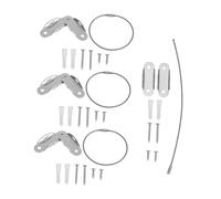 UKCOCO 4 Juegos Correas de Seguridad Antipunta para Muebles Infantiles Anclajes de Acero Correas Resistentes y Desmontables para Protección Antivuelco el Hogar