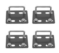UKCOCO 4 Piezas Abrazaderas para Barra Transversal de Portaequipajes Accesorios Aplicables para Coche Soportes Metálicos para Montaje de Caja de Techo Clips de Fijación para Maletero