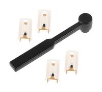 UKCOCO 4 Piezas Aguja para Tocadiscos de Aluminio con Cepillo Repuesto para Fonógrafos Vintage y Modernos Compatible con Varios Modelos para Sonido y Duradero Cepillo