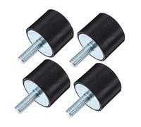 UKCOCO 4 piezas Aisladores de Vibración de Goma Soporte Antivibración para Equipos de Automóvil y Compresores Amortiguadores de Ruido y Choques y Tensiones