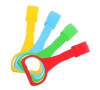 UKCOCO 4 piezas Anillas para Cunas Infantiles Colores Vibrantes Anillos de Tracción para Bebés Fortalecen Musculatura Superior Fáciles de Instalar para Aprendizaje y Equilibrio