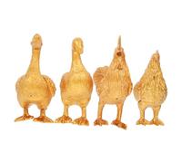 UKCOCO 4 Piezas Animales de Plástico para Decoración de Mini y Oficinas de Gallina y Juguetes Educativos para de
