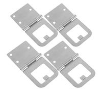 UKCOCO 4 Piezas Bisagras para Mosquiteras de Ventana Corredera de Acero Inoxidable Cerradura Resistente para Puertas de Balcón y Patio Soporte Reforzado Antióxido para Uso Interior y