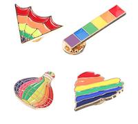 UKCOCO 4 piezas Broche de Aleación Premium Pin Esmaltado Decorativo Broche Divertido y Estético para Ropa Mochila y Accesorios Conjunto con Variadas para Fiestas y Diario