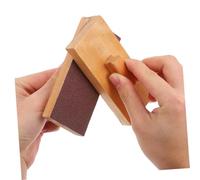 UKCOCO 4 Piezas Caja armónica de sandboard de Madera Juguetes Musicales Manejar castañuela Instrumento Musical Juguete Bloque de Arena de Doble Cara Madera de Haya