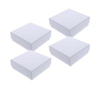 UKCOCO 4 Piezas Caja de Cartón para Congelador de Laboratorio con Tapa, 100 Pocillos, Protección Estable y Seguimiento para Gestión de Muestras